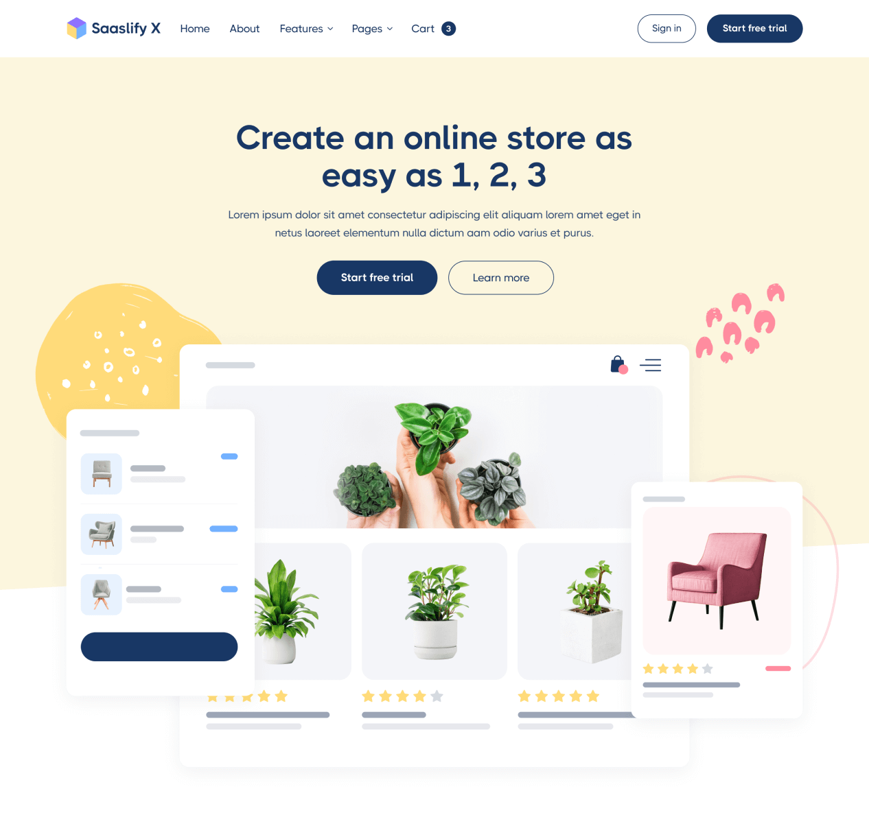 Saaslify - Home page - Modern SaaS Template