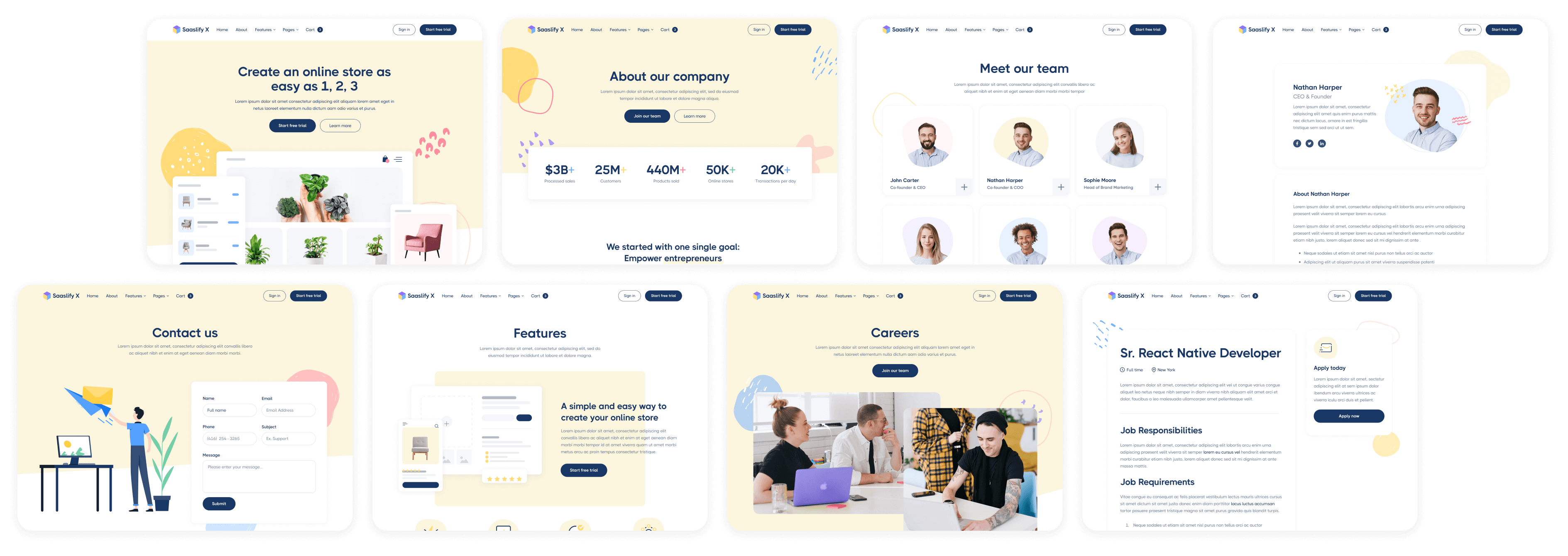 Saaslify - Buy now on - Modern SaaS Template